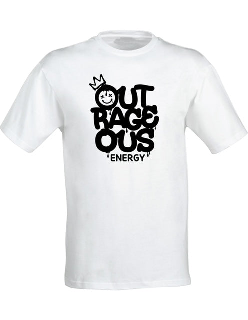 WHITE OUTRAGEOUS ENERGY T-SHIRT - Outrageous Energy