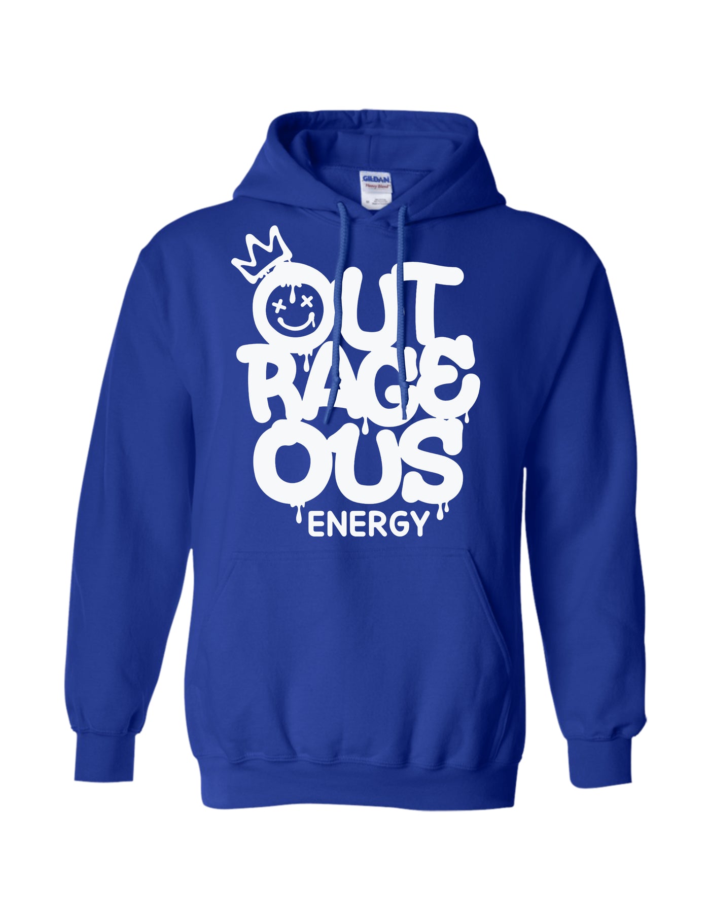BLUE OUTRAGEOUS ENERGY HOODIE - Outrageous Energy